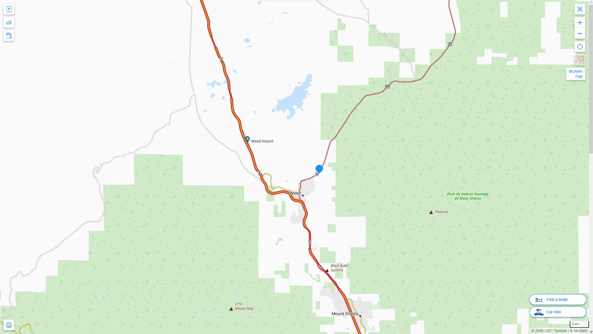 Carrick California Highway and Road Map